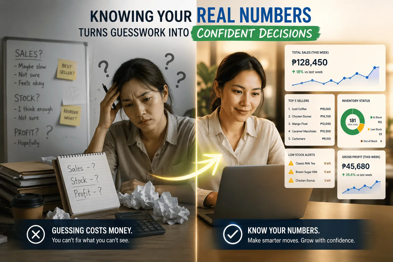 Knowing your real numbers turns guesswork into confident decisions